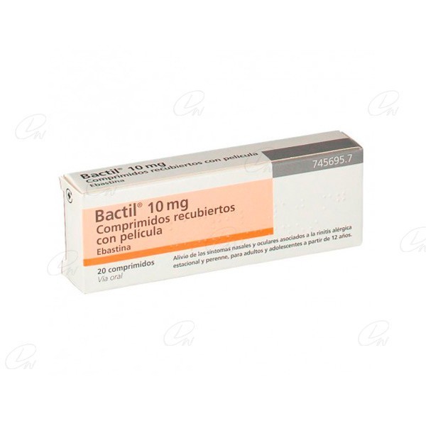 BACTIL 10 mg COMPRIMIDOS RECUBIERTOS CON PELICULA, 20...