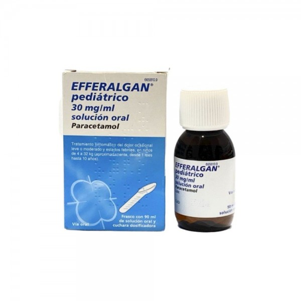 EFFERALGAN PEDIATRICO 30mg/ml SOLUCION ORAL, 1 frasco de...