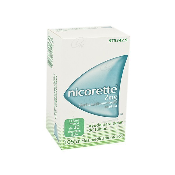 NICORETTE 2 mg CHICLES MEDICAMENTOSOS, 105 chicles