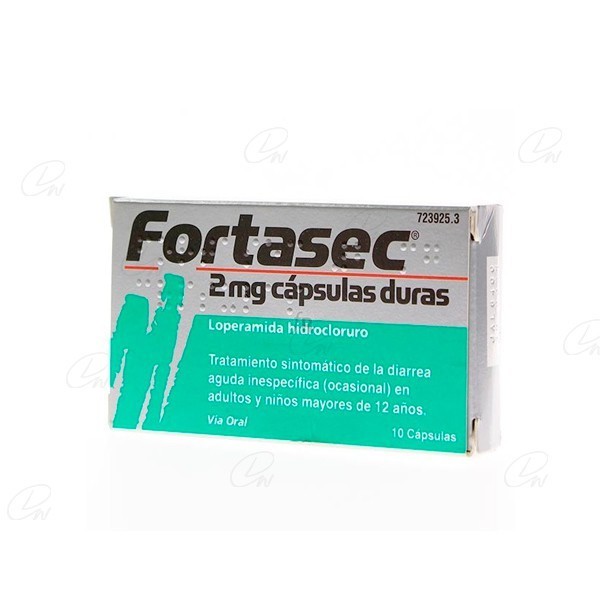 FORTASEC 2 MG CAPSULAS DURAS, 10 capsulas