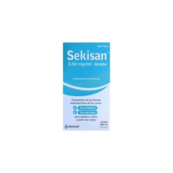 SEKISAN 3,54 mg/ml JARABE, 1 frasco de 200 ml