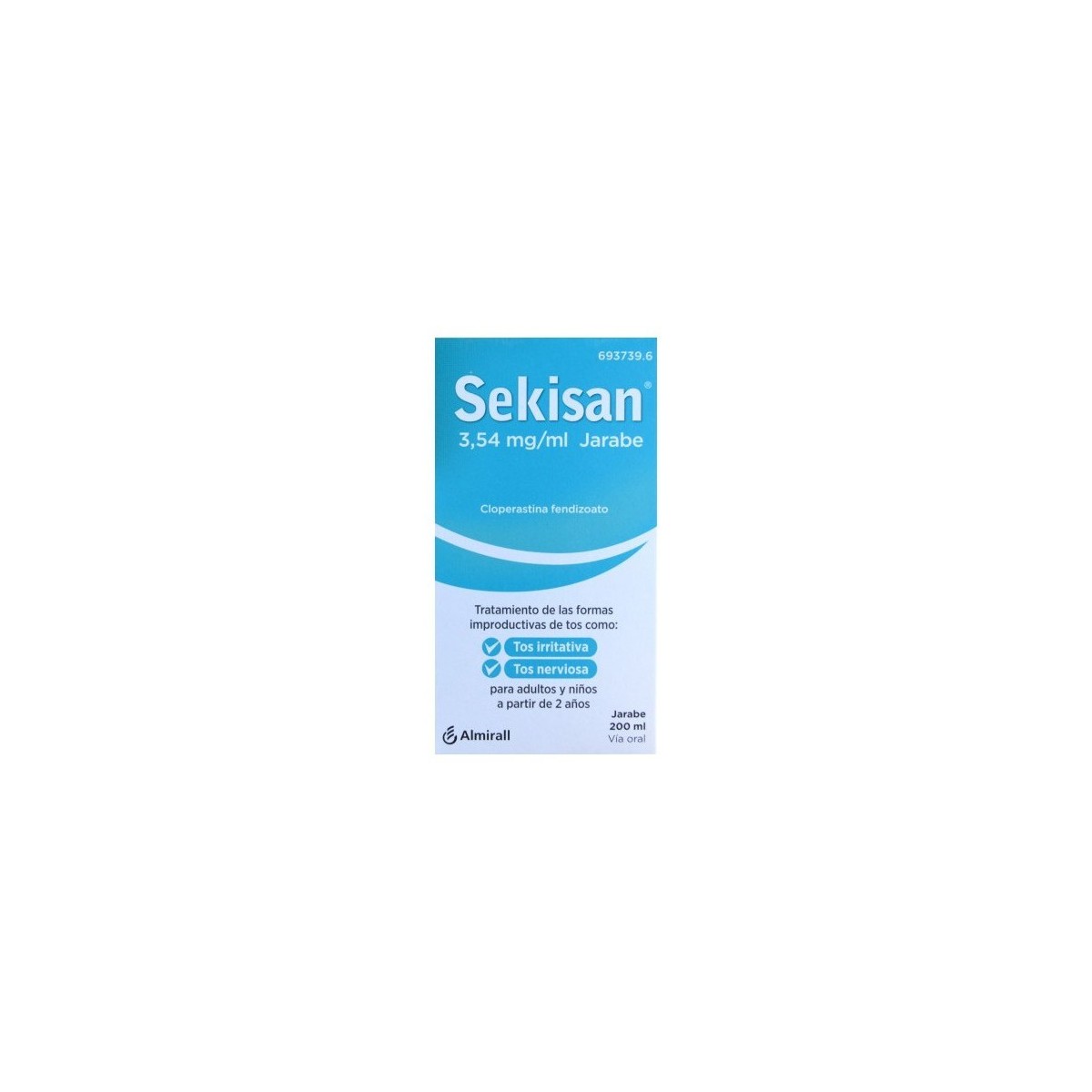 SEKISAN 3,54 mg/ml JARABE, 1 frasco de 200 ml