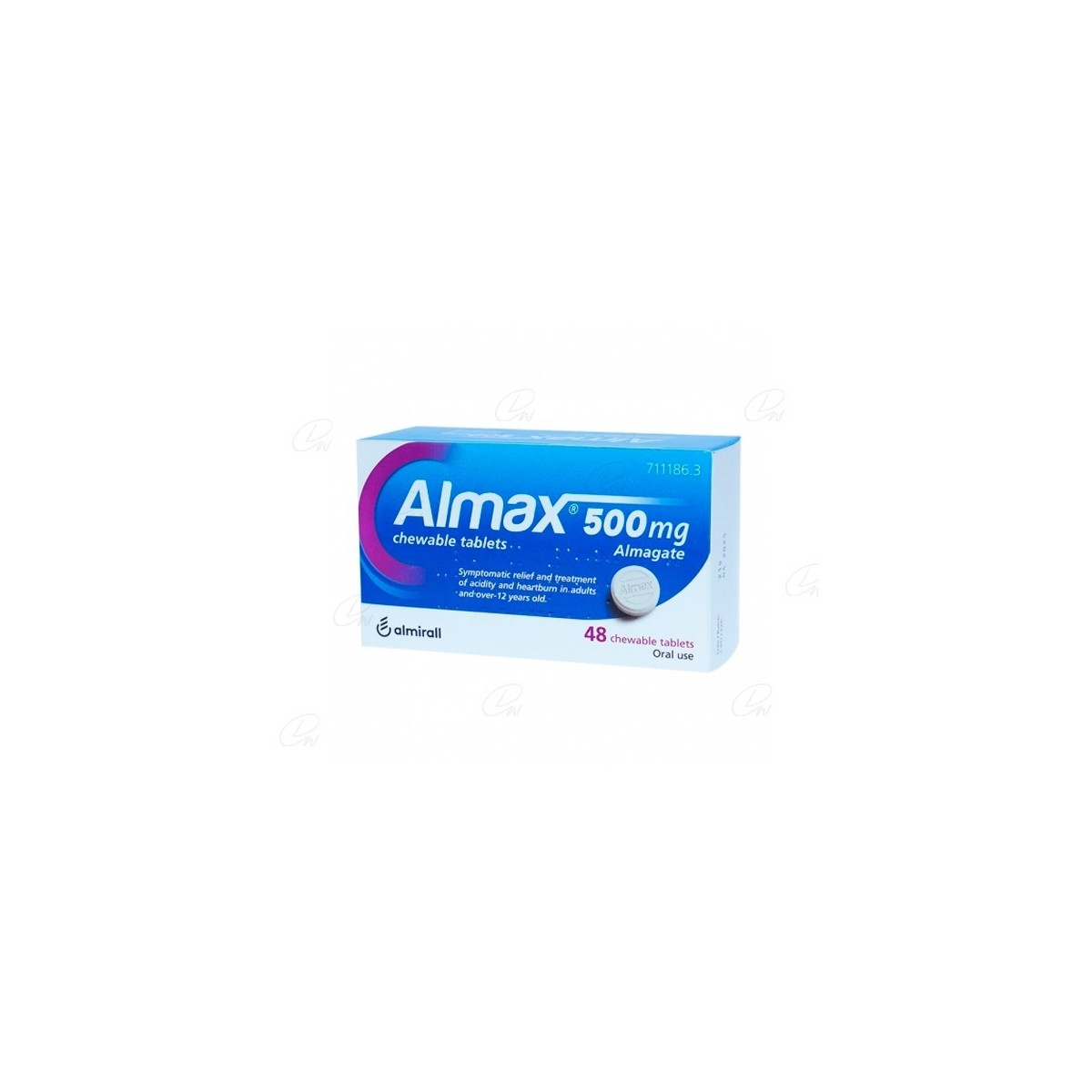 ALMAX 500 mg COMPRIMIDOS MASTICABLES, 48...