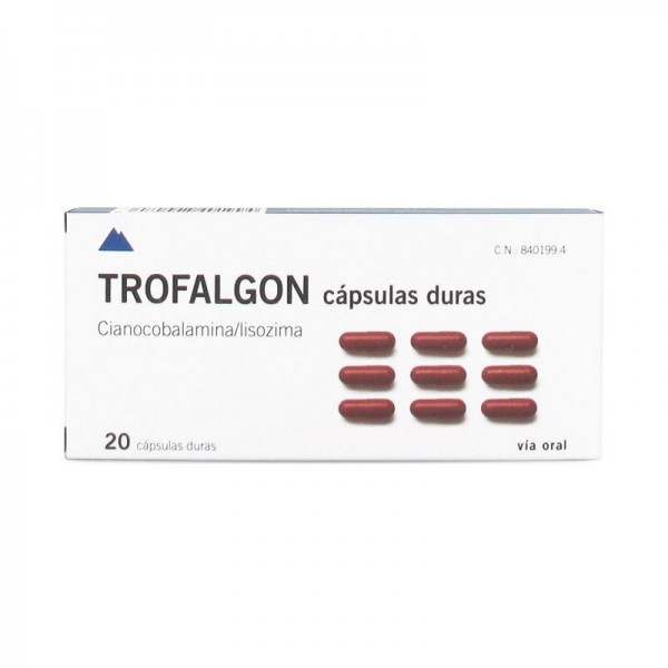 TROFALGON CAPSULAS DURAS, 20 capsulas