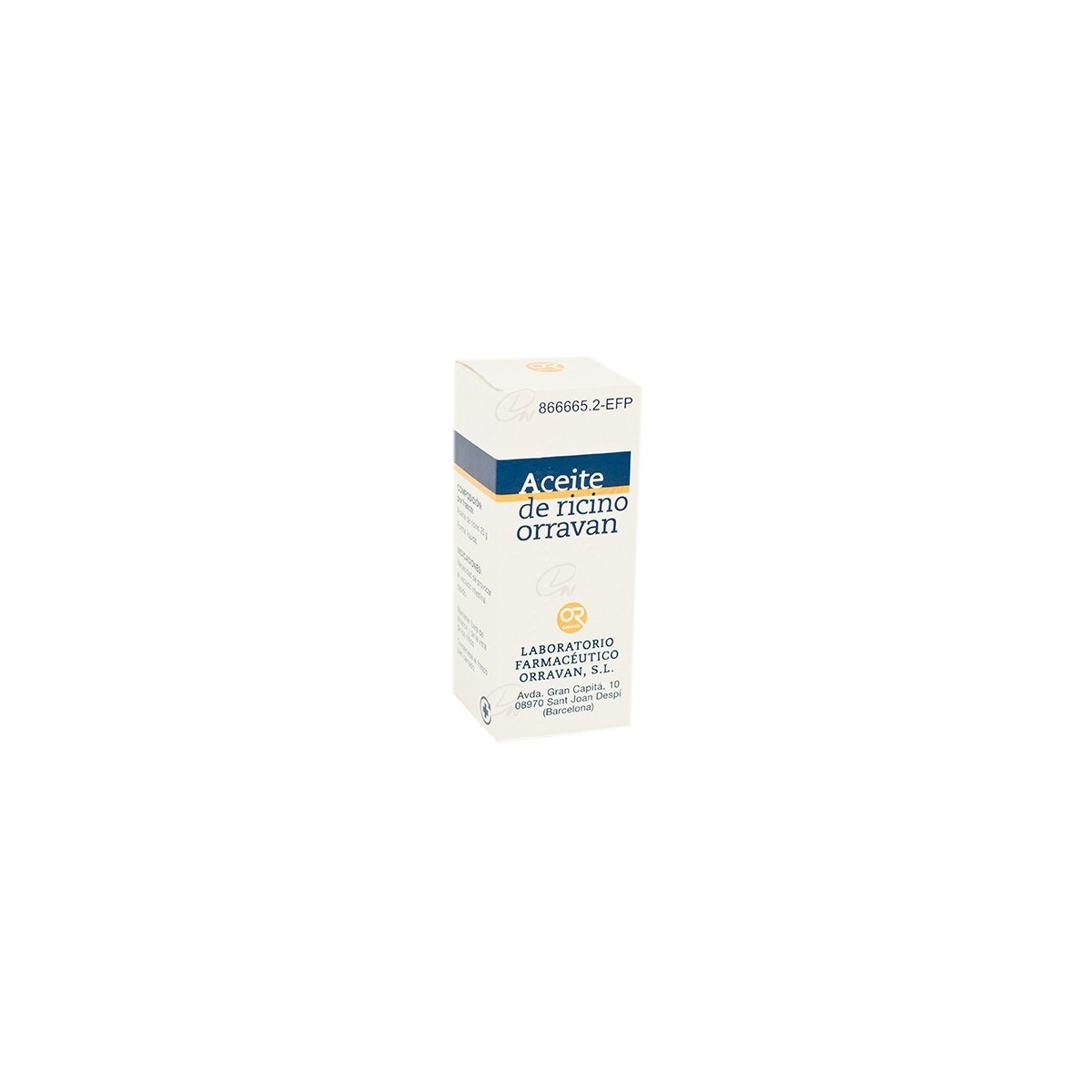 ACEITE RICINO ORRAVAN 1g/ml LIQUIDO ORAL, 1...