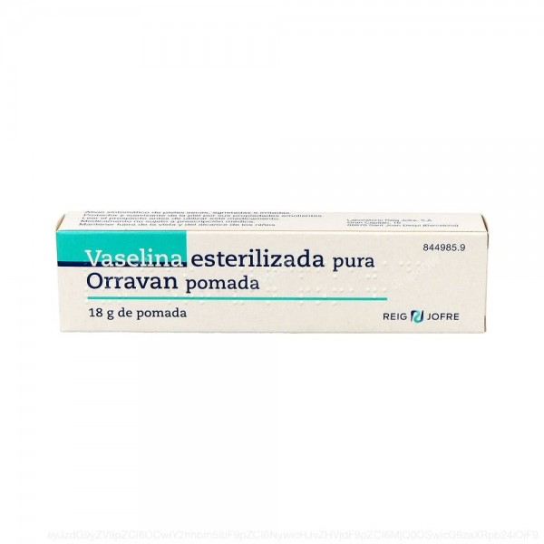 VASELINA ESTERILIZADA PURA ORRAVAN POMADA, 1 tubo de 18 g