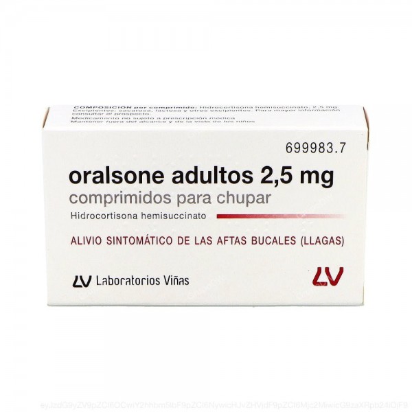 ORALSONE ADULTOS 2,5 mg COMPRIMIDOS PARA CHUPAR, 12...