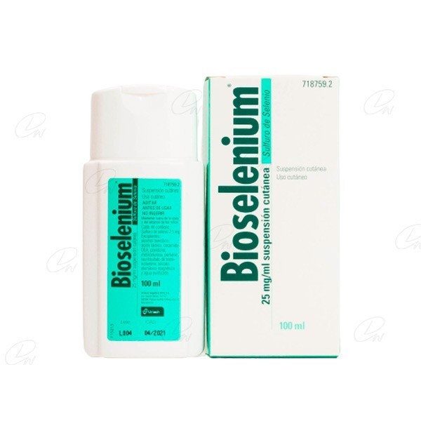 BIOSELENIUM 25 mg/ml  SUSPENSION CUTANEA, 1 frasco de 100 ml