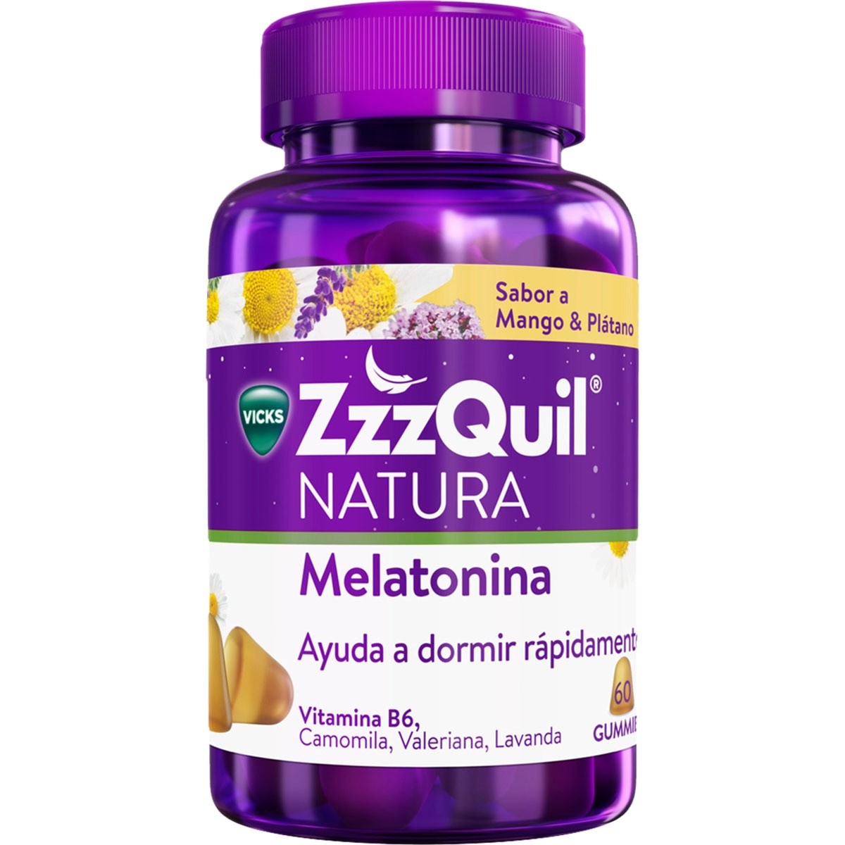 ZZZquil melatonina Mango y Plátano