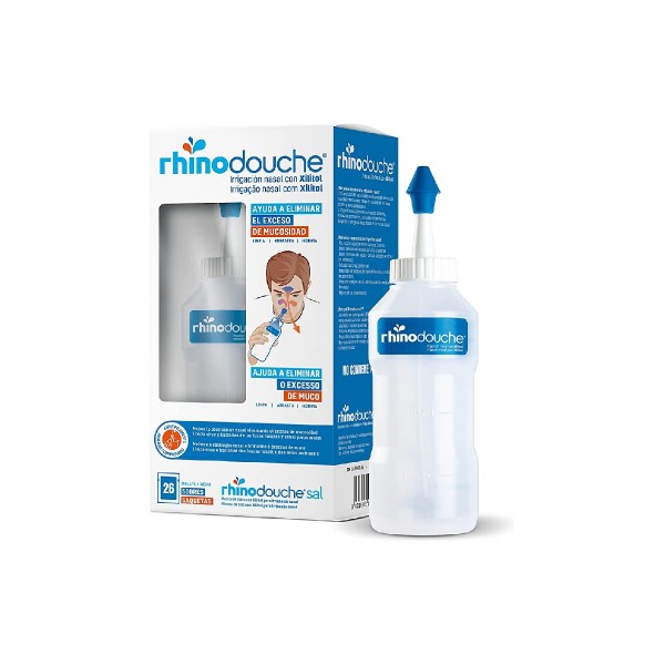 Rhinodouche Pack Irrigador 500 ml + sinusal 26 Sobres.