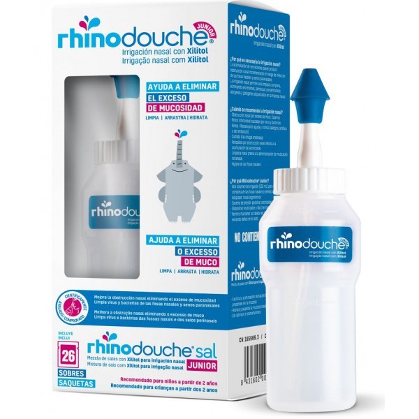 Rhinodouche Junior Pack Irrigador 250 ml + 26 Sobres