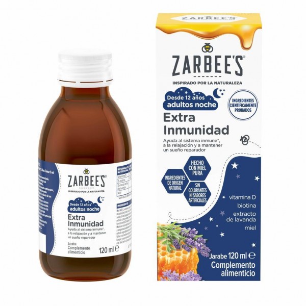 Zarbee's Jarabe Extra Inmunidad Adultos Noche 120 mL