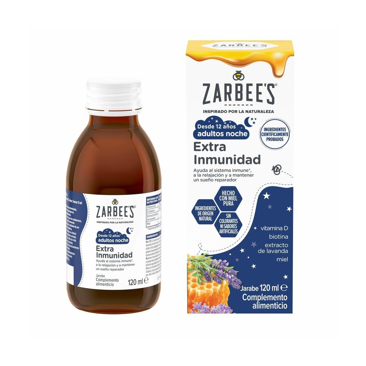 Zarbee's Jarabe Extra Inmunidad Adultos Noche...