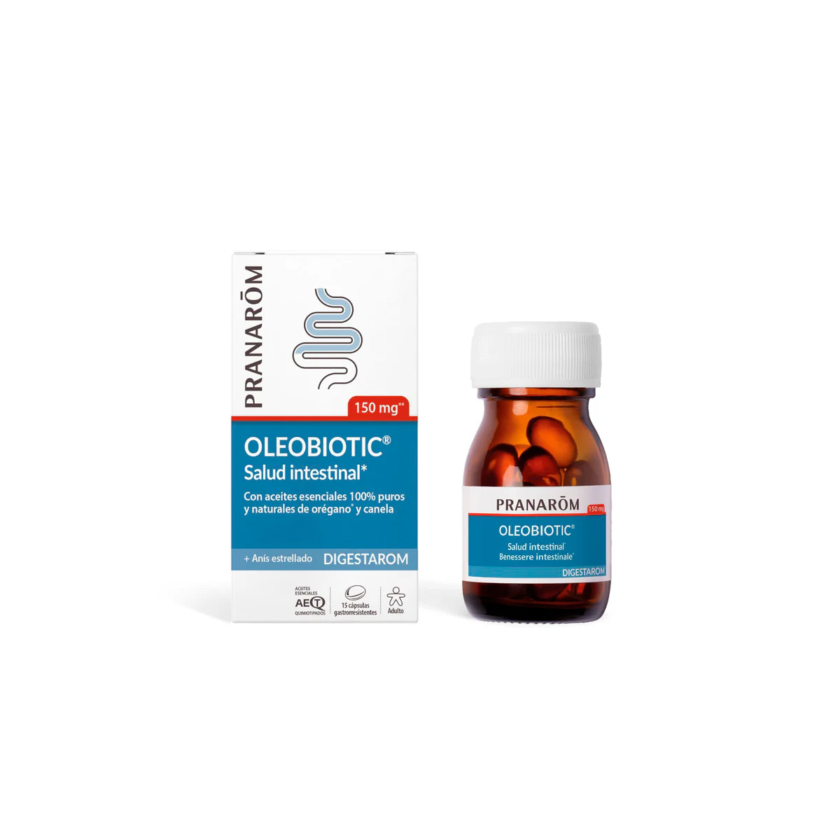 Pranarom OLEOBIOTIC Salud Intestinal