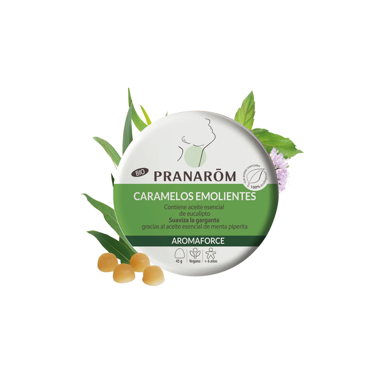 Aromaforce Caramelos Emolientes Eucalipto