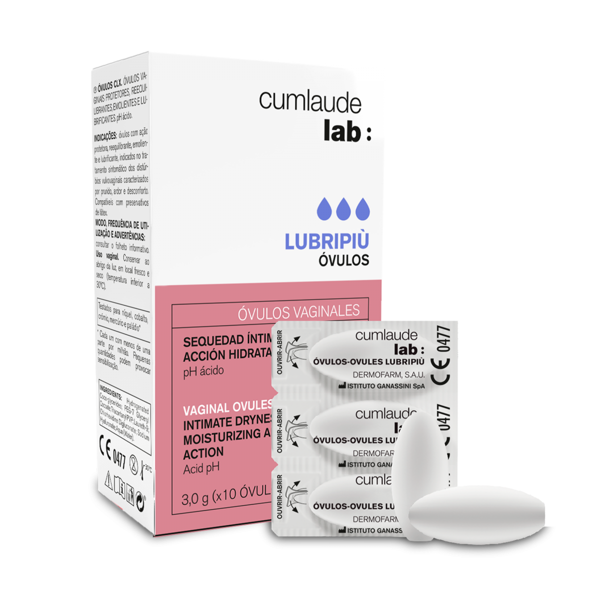 Cumlaude Lubripiu 10 óvulos vaginales