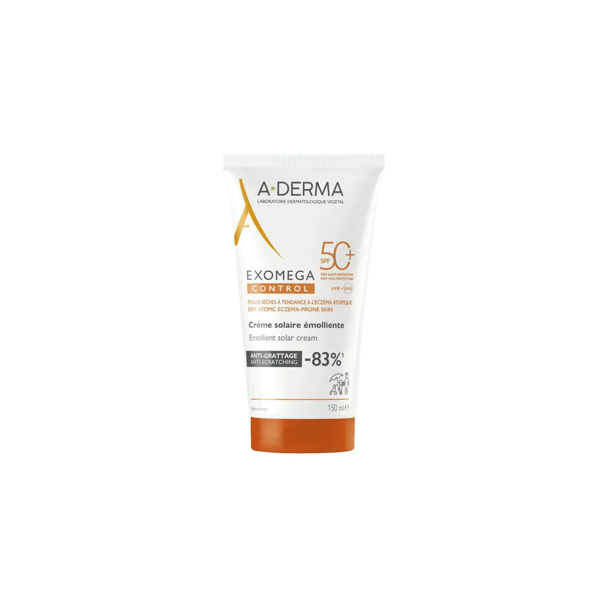 A-derma Exomega Crema Solar SPF50 150 ml