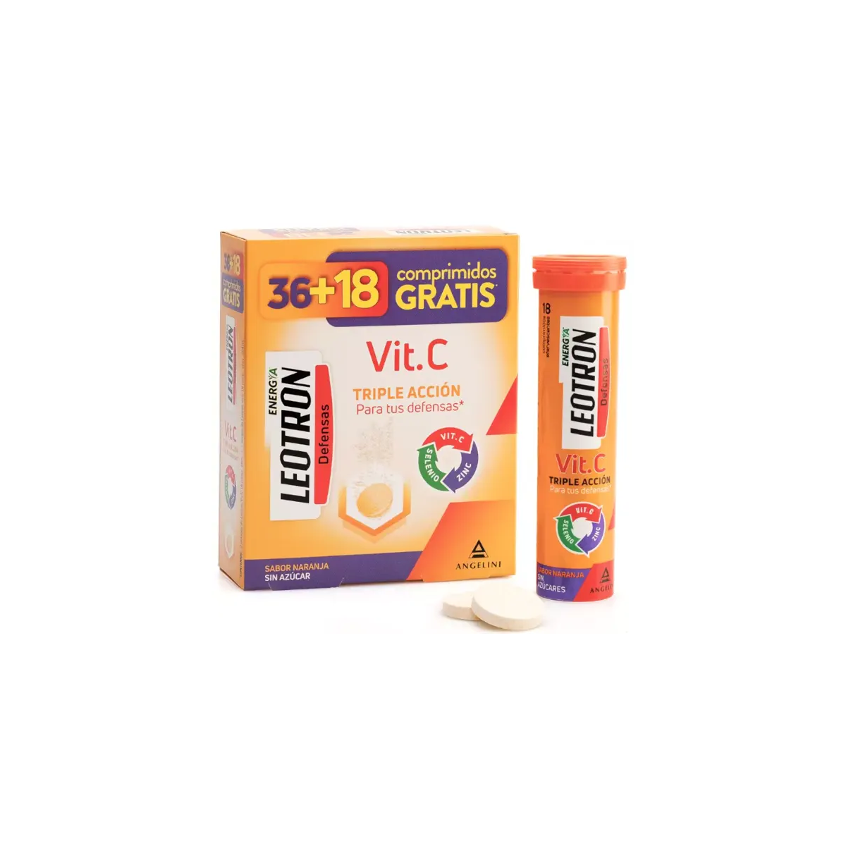 Leotron Vitamina C 36 + 18 Comprimidos