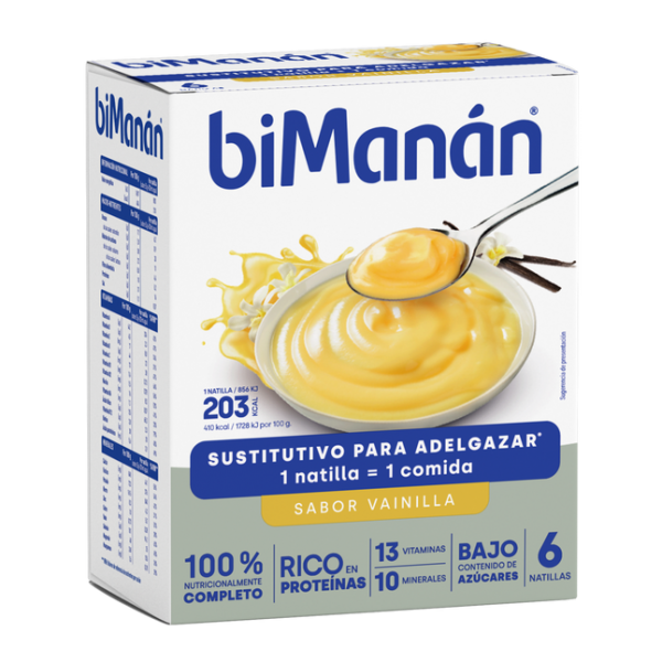 Bimanan Natillas Vainilla 6 sobres