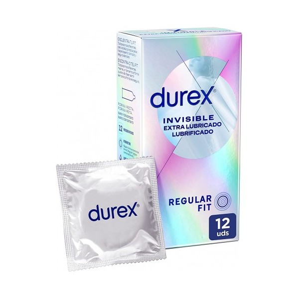 Durex Invisible Extra lubricado 12 Preservativos