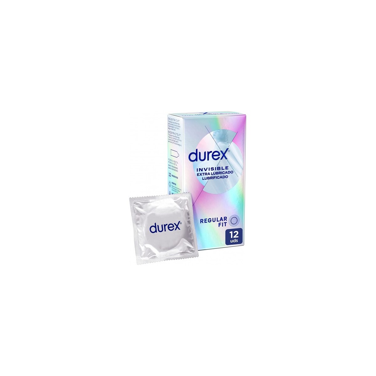 Durex Invisible Extra lubricado 12 Preservativos