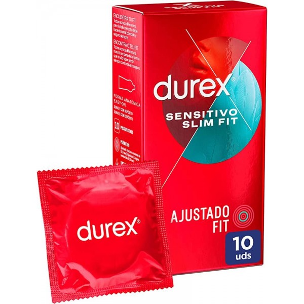 Durex Sensitivo Slim Fit 10 Preservativos