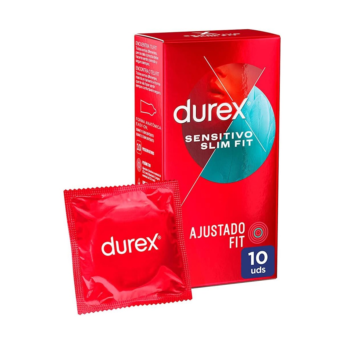 Durex Sensitivo Slim Fit 10 Preservativos