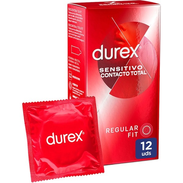 Durex Sensitivo Contacto Total Preservativos 12