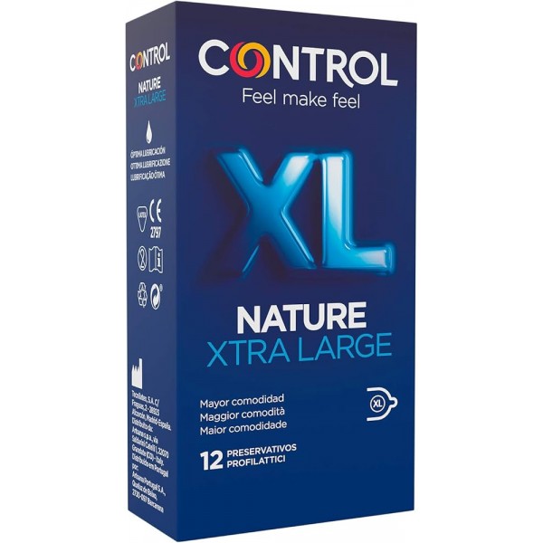 Control adapta XL Preservativos, 12ud