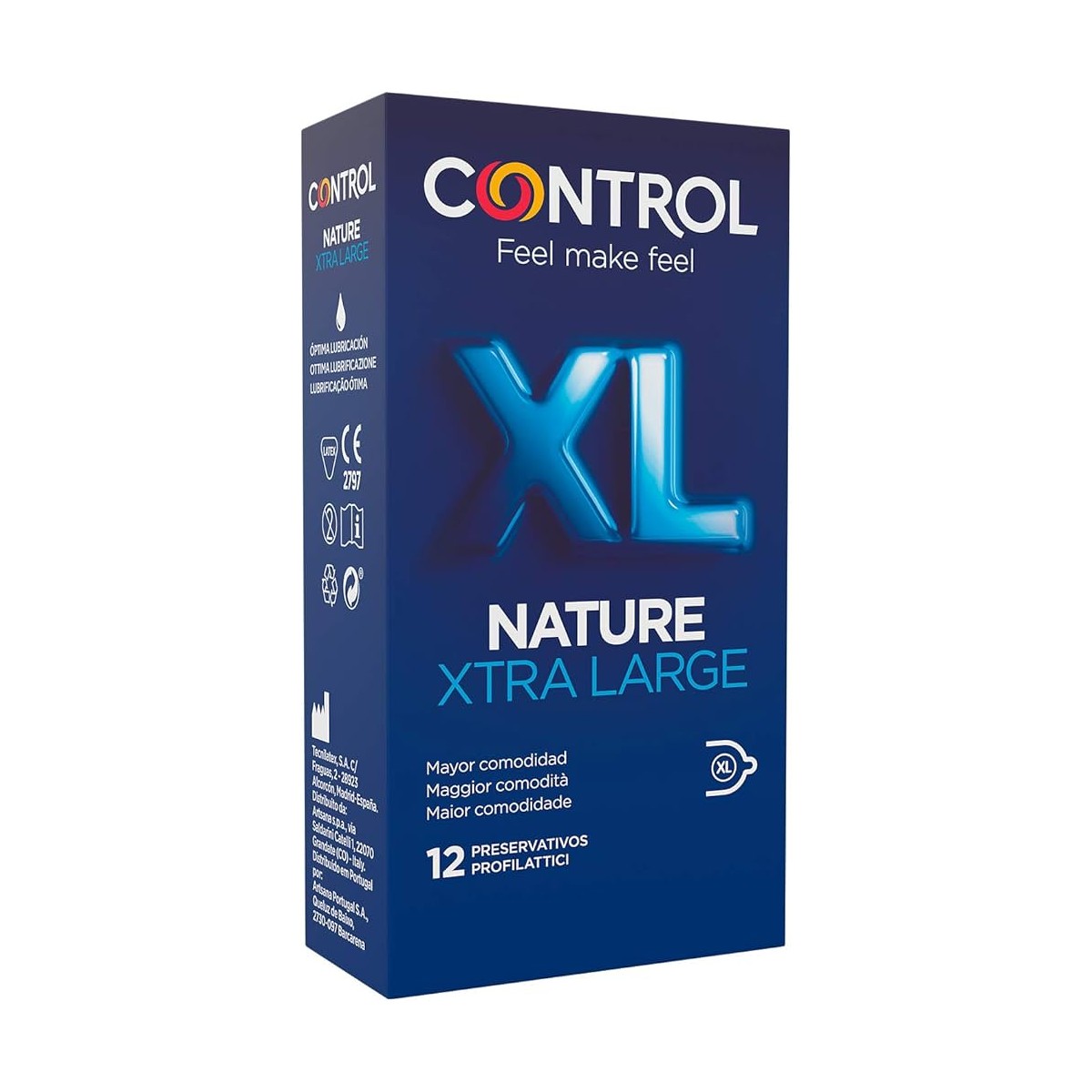 Control adapta XL Preservativos, 12ud