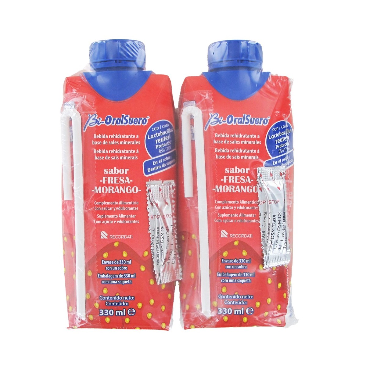 Bioralsuero Fresa 2 x 330 ml