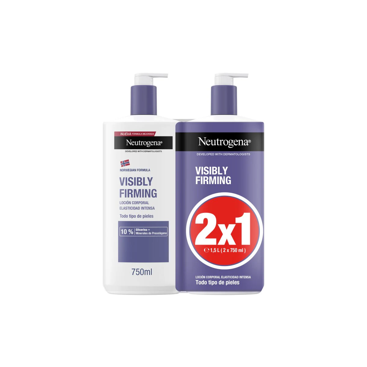 Neutrogena Duplo Loción Visibly Firming 750ml