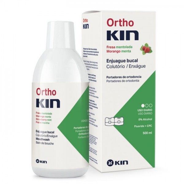 Ortho Kin Fresa Mentolada Enjuague Bucal 500 ml