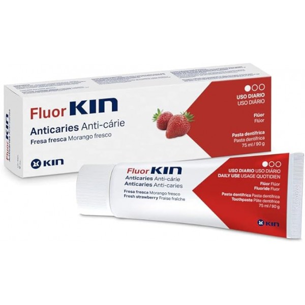 Fluor Kin Anticaries Pasta Fresa 75 ml