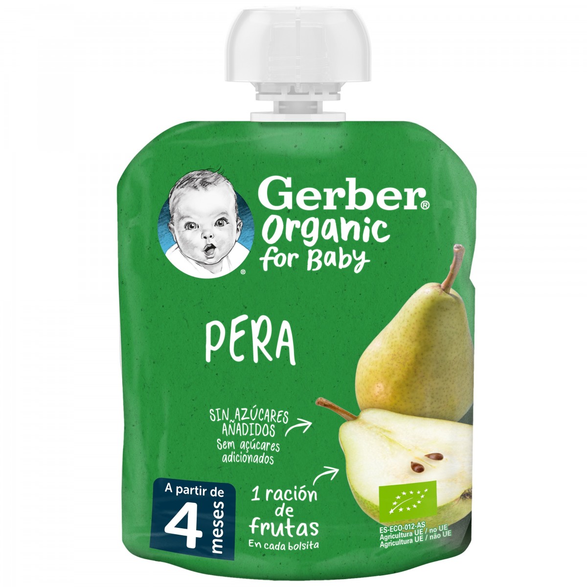 Gerber Organic Pera 1 Pouch 90 g