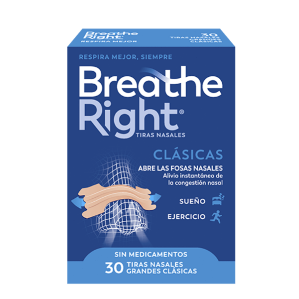 Tiras Nasales Breathe Right Gde 30