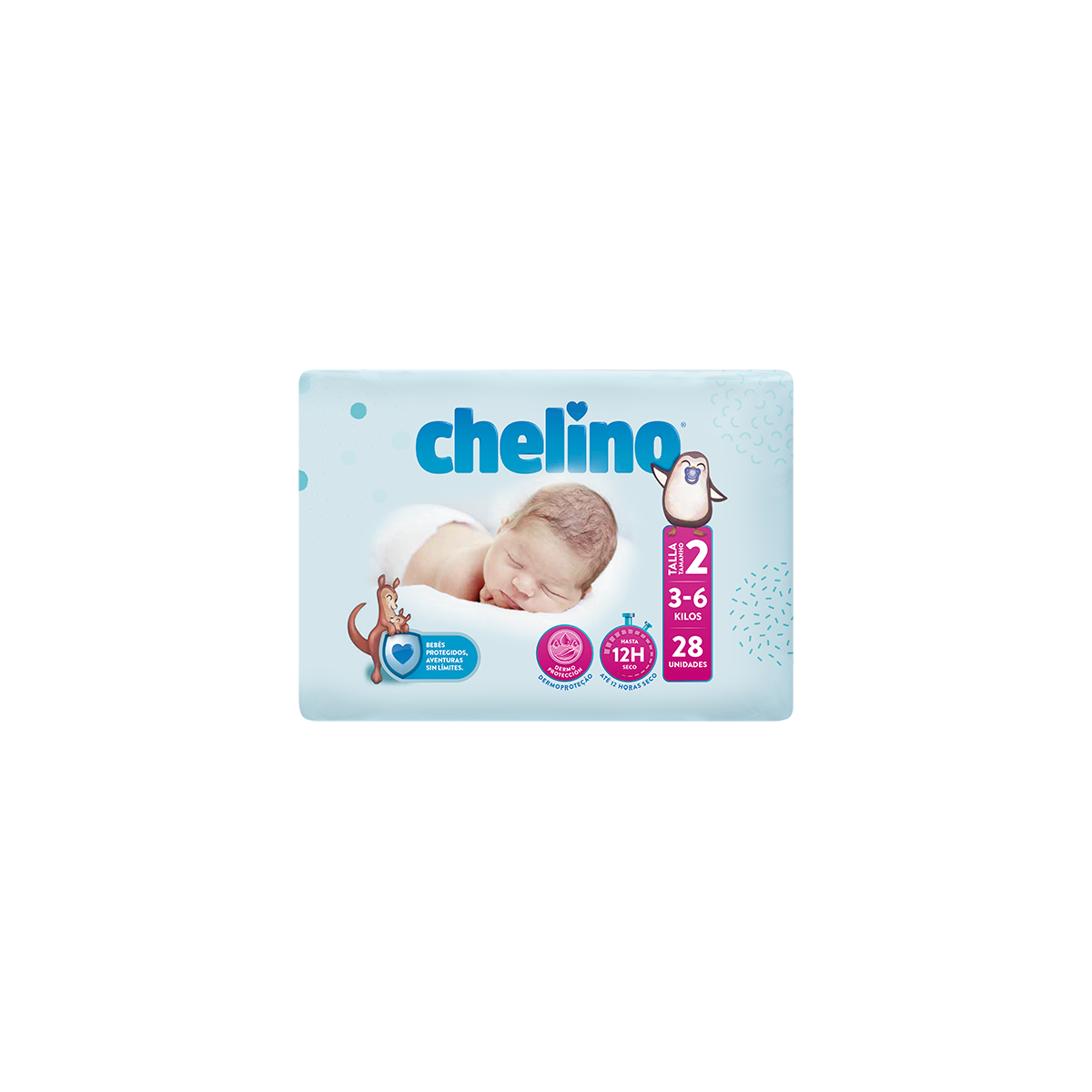 Chelino Talla 2 3-6 kg 28 Pañales