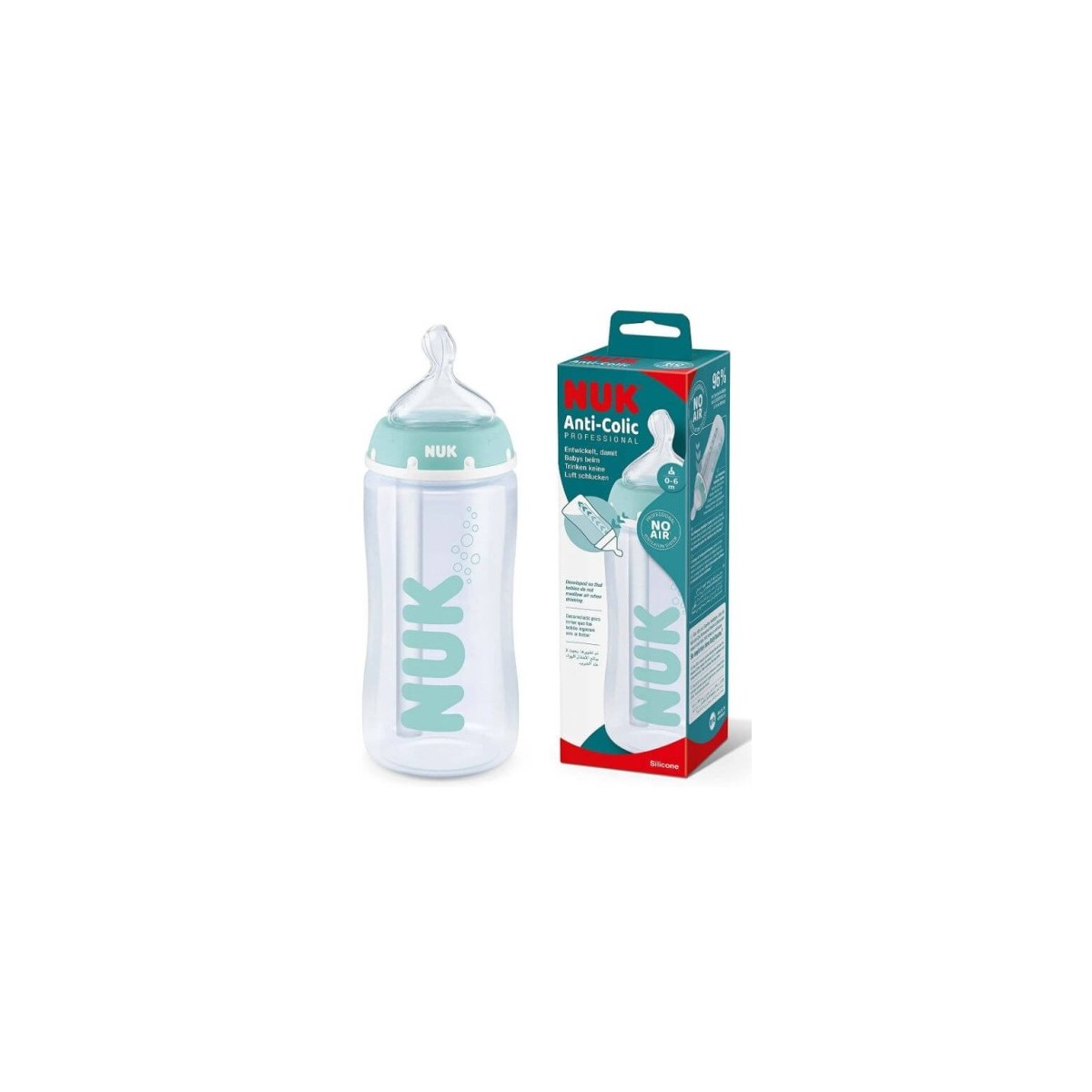 NUK Anti‑Colic Professional 300 ml 0‑6 meses...