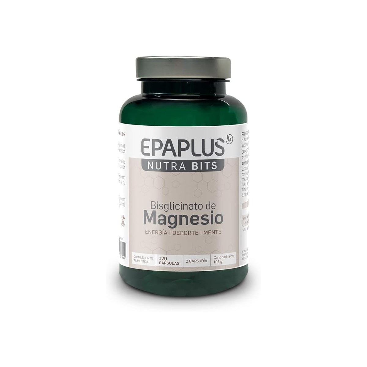 Epaplus NutraBits Bisglicinato de Magnesio 120...