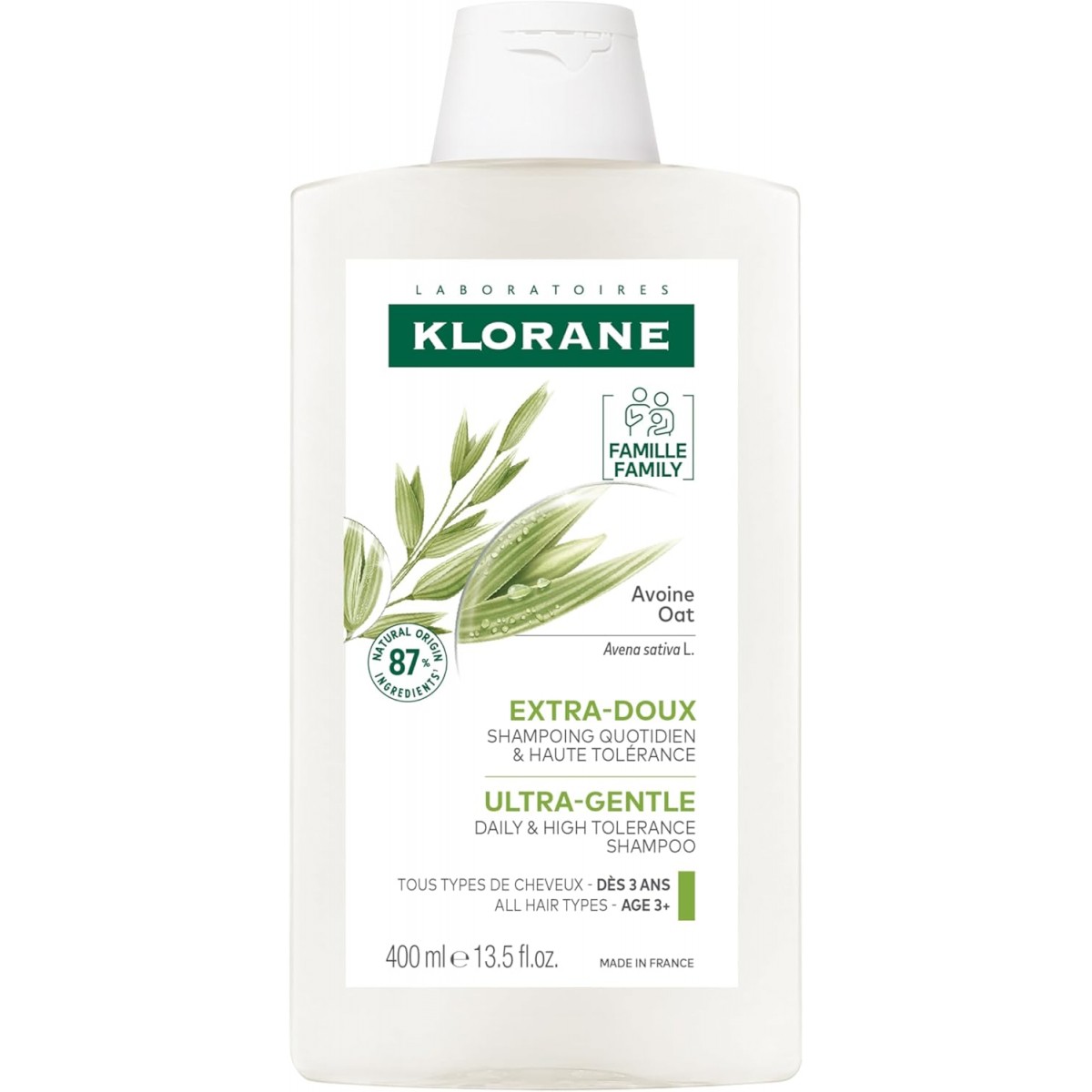 Klorane Champu Leche de Avena 400 ml