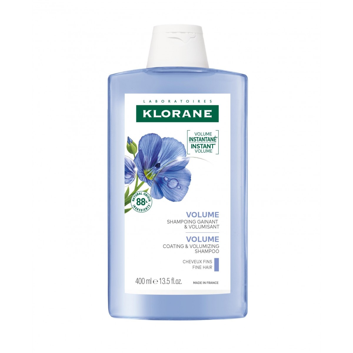 Klorane Champú Fibras de Lino 400 ml