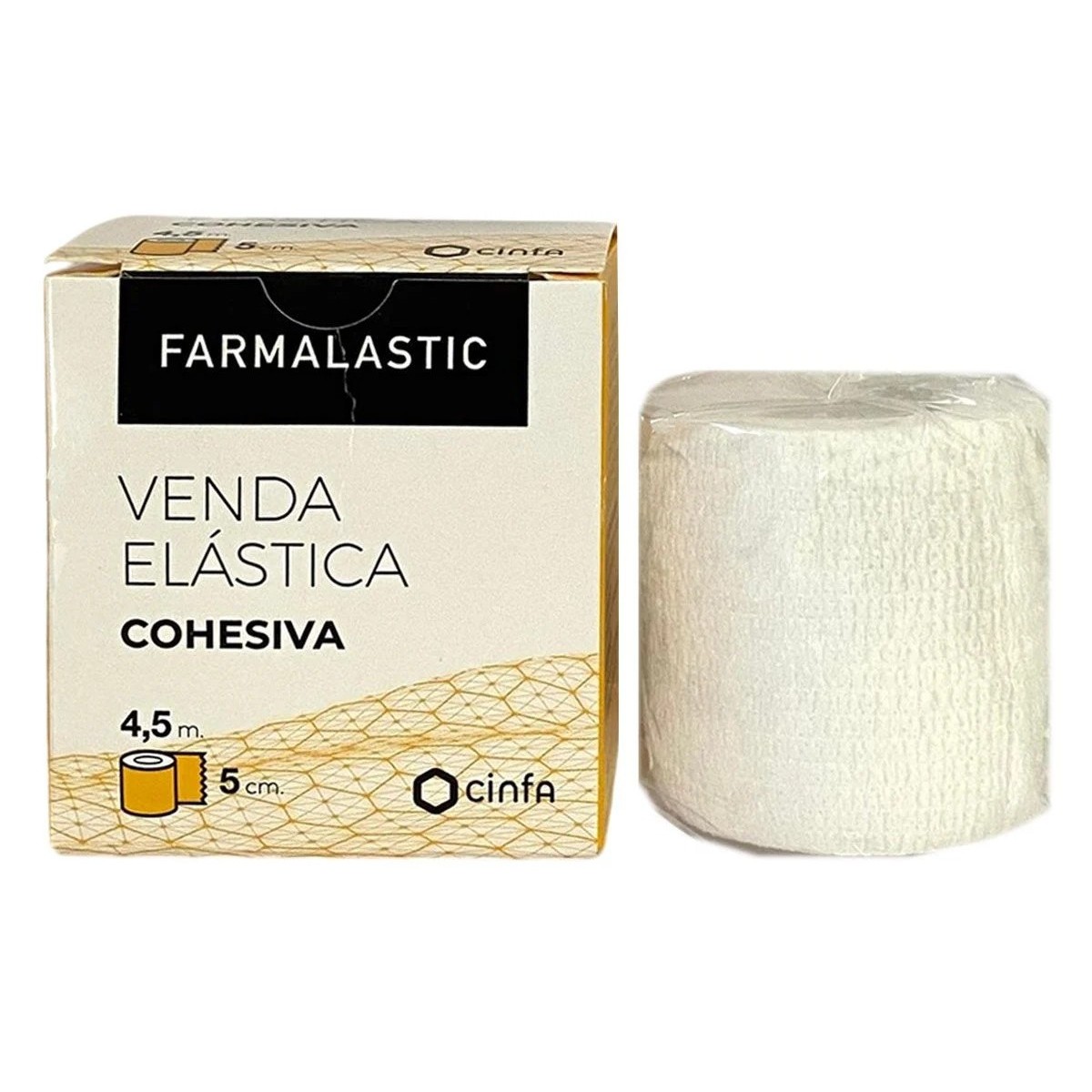 Farmalastic Venda elástica cohesiva 4.5m x 5cm...