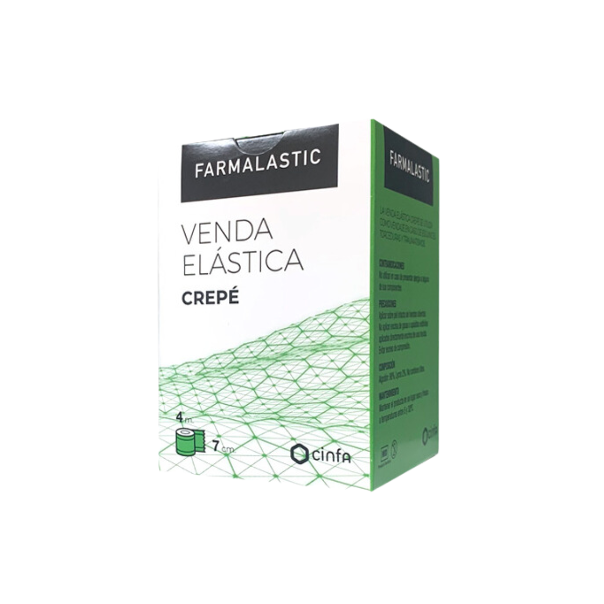 Farmalastic Venda Elástica Crepé 4 m x 7 cm