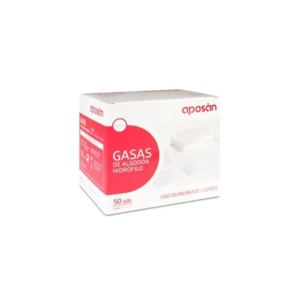 Aposan Gasa Estéril Algodón 50 unidades