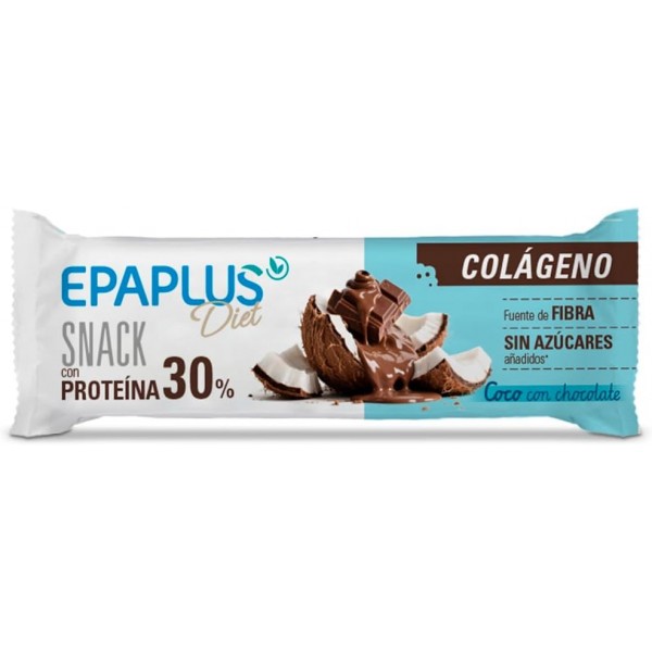 Epaplus Diet Snack Proteína + Colágeno Coco con Chocolate