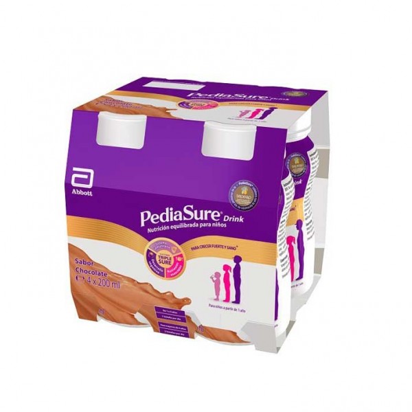 Pediasure Drink Chocolate 4x200ml