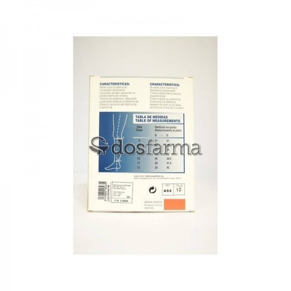 media-corta-compresion-normal-talla-l-medilast