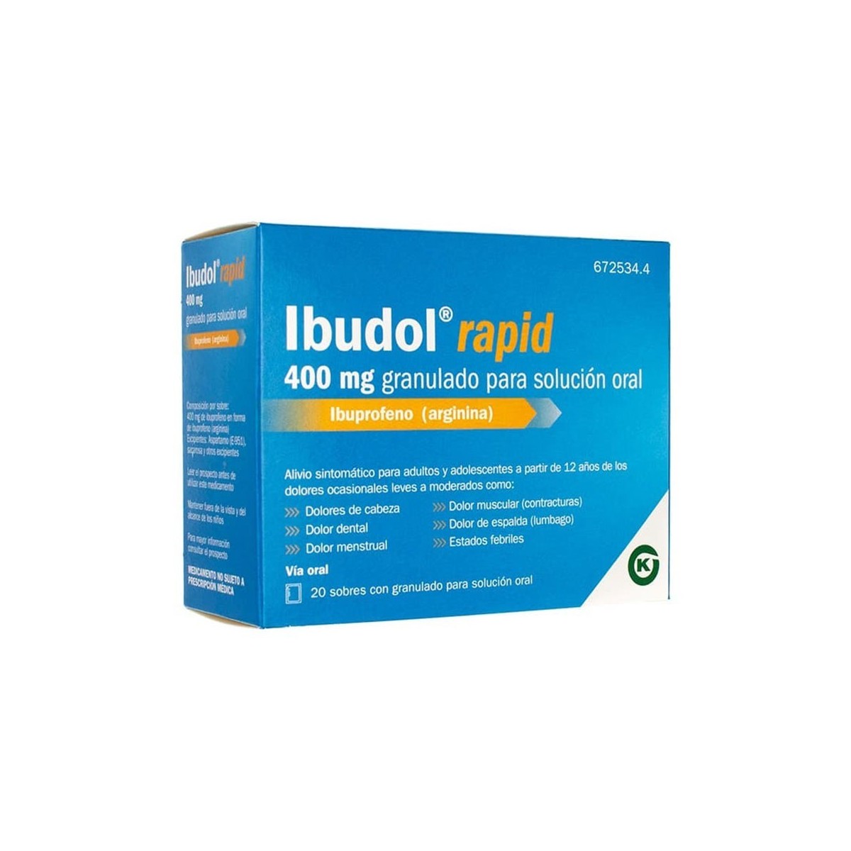 IBUDOL RAPID 400 mg GRANULADO PARA SOLUCION...
