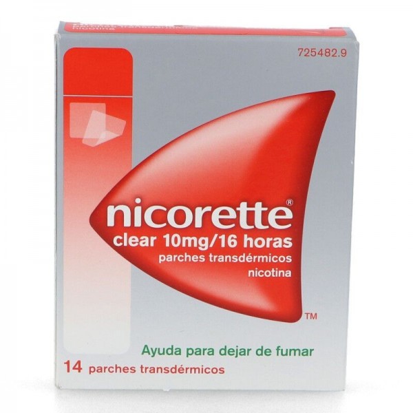NICORETTE CLEAR 10 mg/16 HORAS PARCHES TRANSDERMICOS