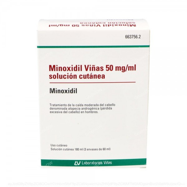 MINOXIDIL VIÑAS 50 mg/ml SOLUCION CUTANEA